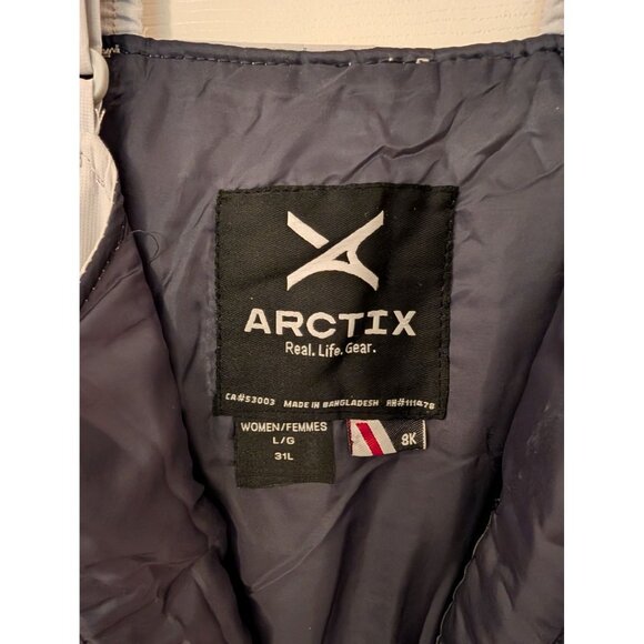 Arctix Womens Essential Insulated Cold Weather Bib Overall Lt. Gray L 12-14 NWT - Picture 5 of 12